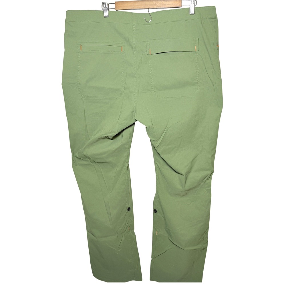 Alpine Parrot Ponderosa Mountain Hiking Pants Green Orange Size 18 Plus Stretch - Picture 6 of 11